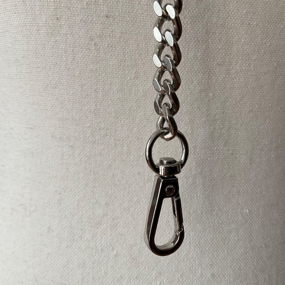 Replacement Silver Metal Chain Crossbody Shoulder Bag Strap NEW - Picture 4 of 10